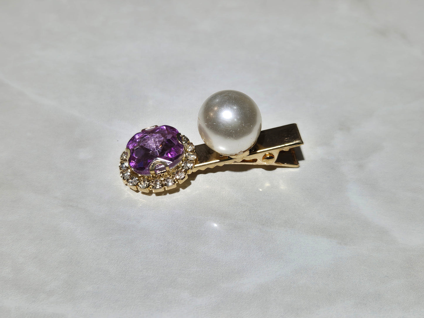 Gem & Pearl Clip