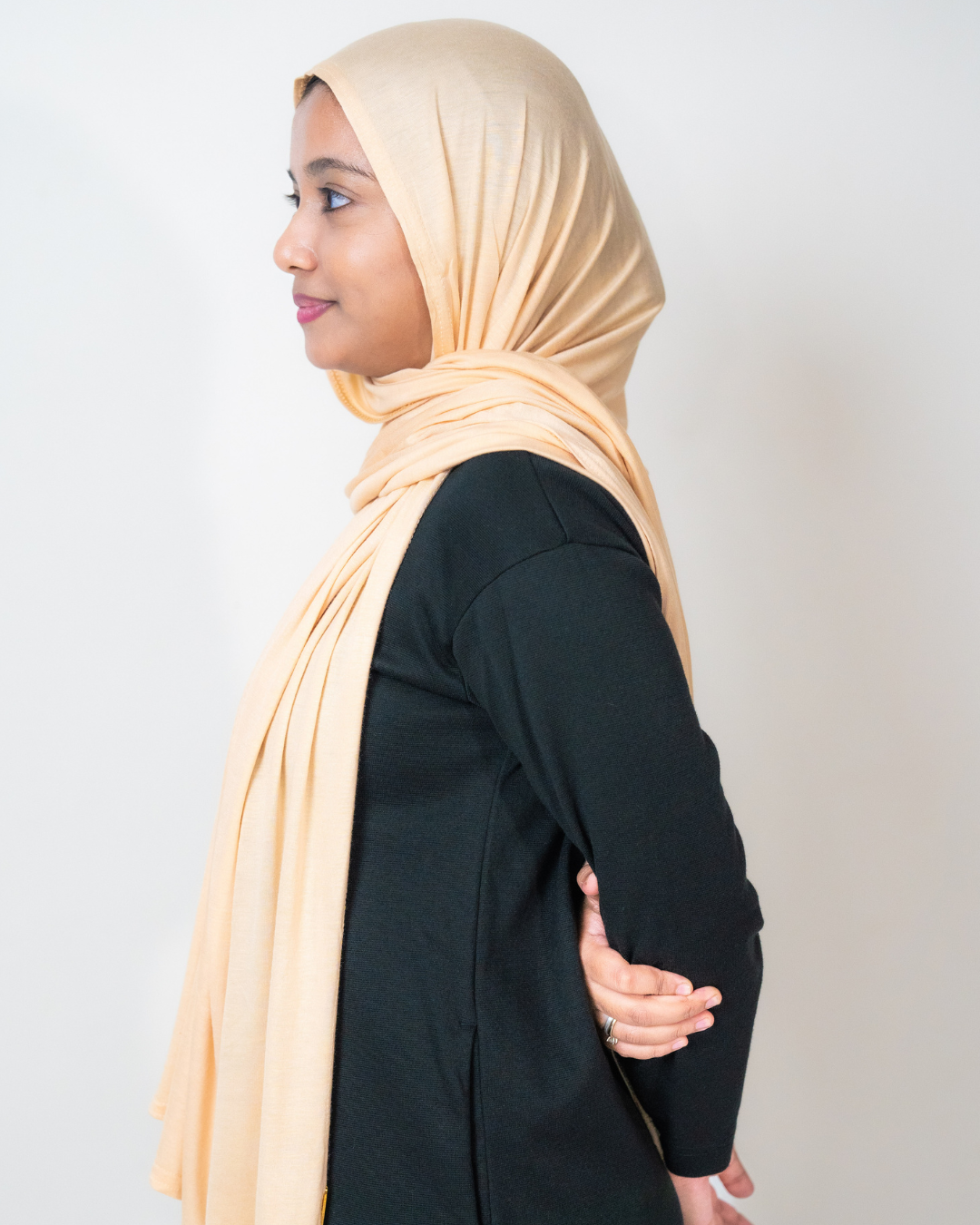 Mercerised Cotton Jersey in Beige
