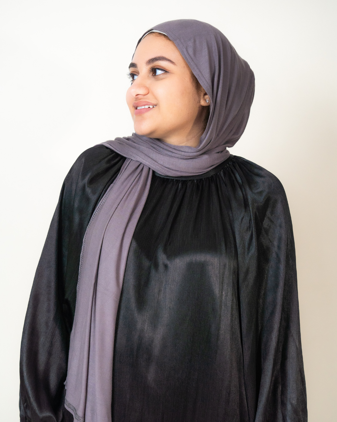 Mercerised Cotton Jersey in Dark Grey