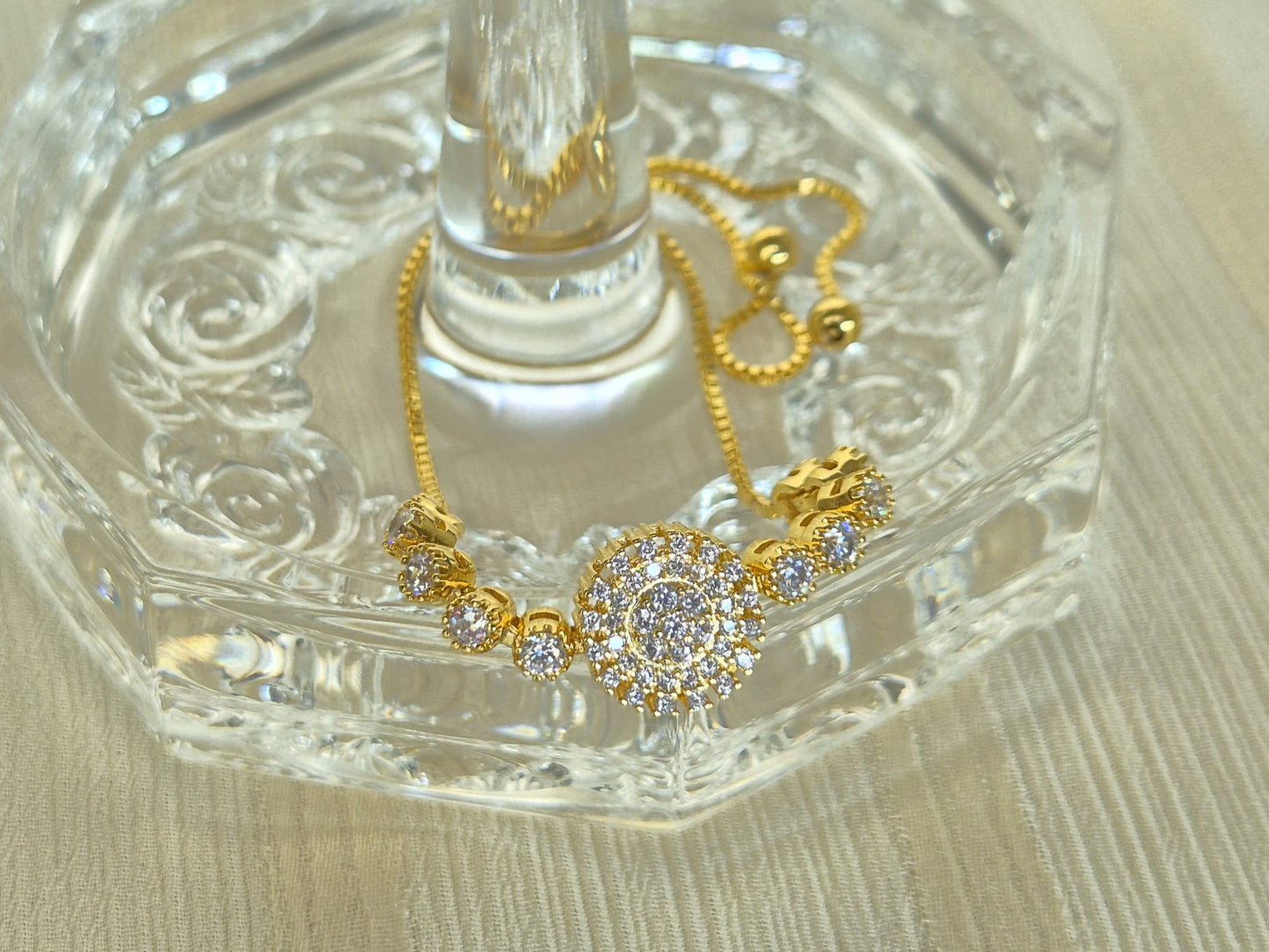 Zircon Diamond Flower Bracelet