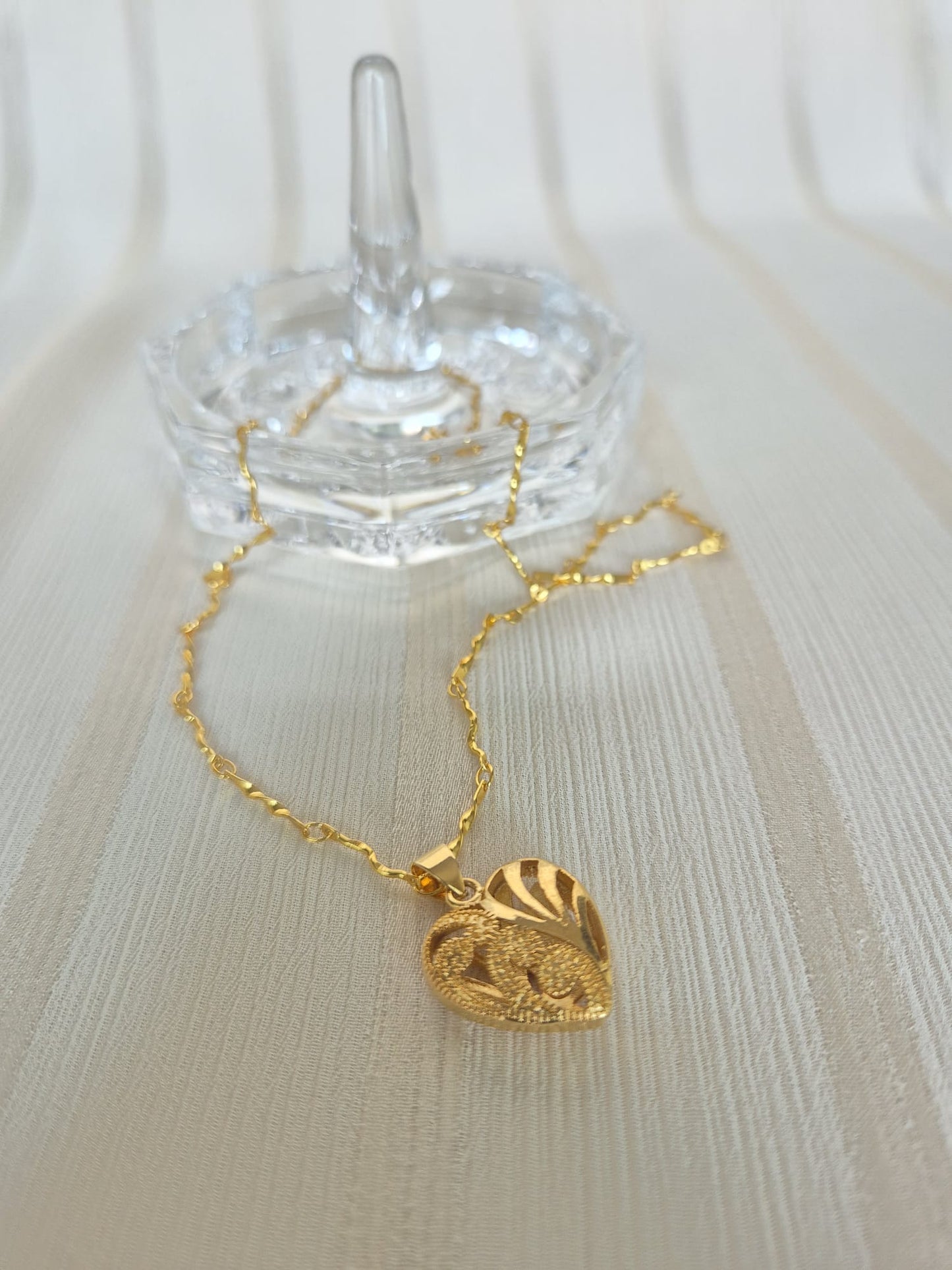 Frosted Heart Necklace