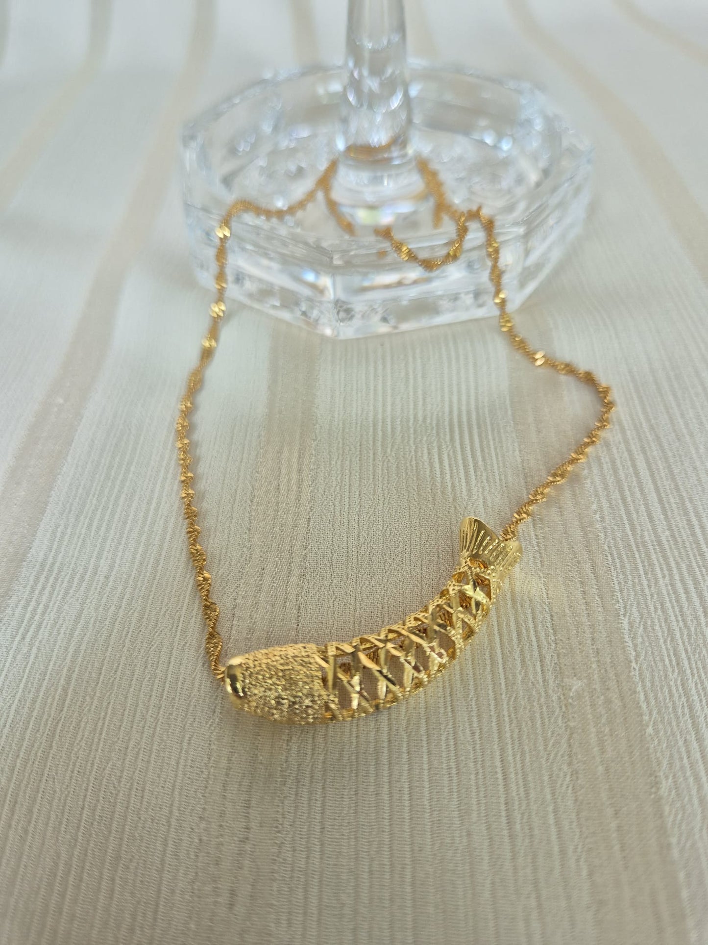 Gold Fish Necklace