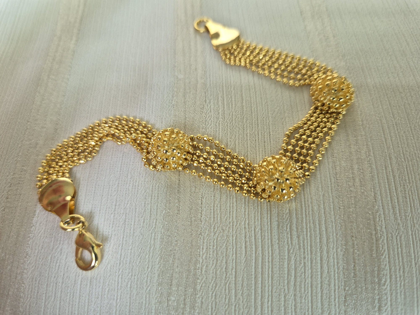 Gold Beaded Bracelet