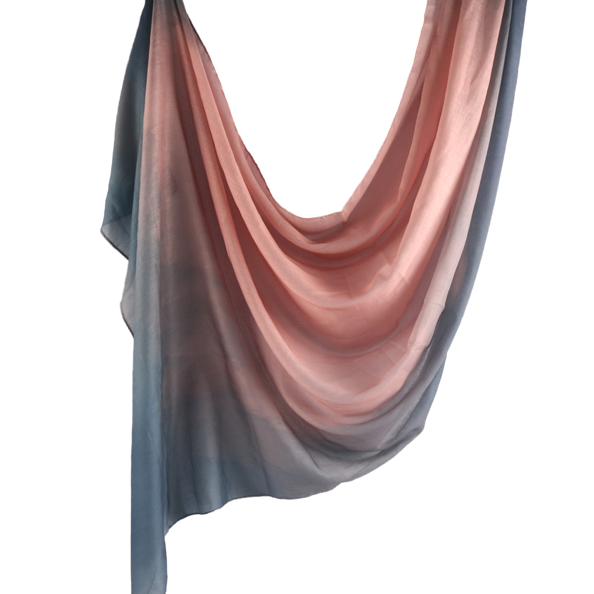 Marble Chiffon Shawl in Indigo Blossom