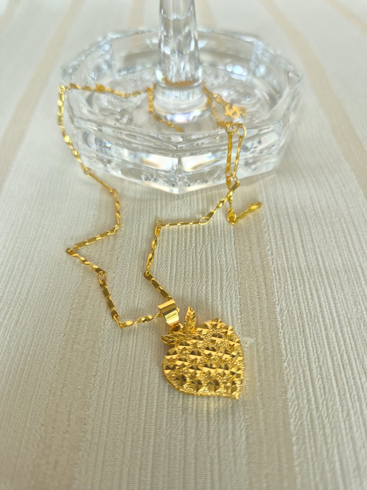 Patterned Heart Necklace