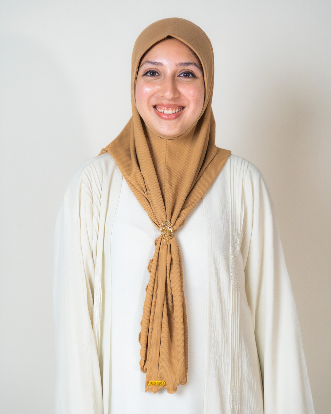 Ribbed Cotton Instant in Light Brown