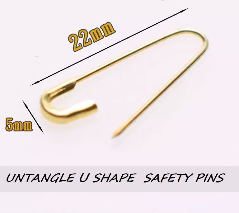 NON TANGLE SAFETY PIN - U shape