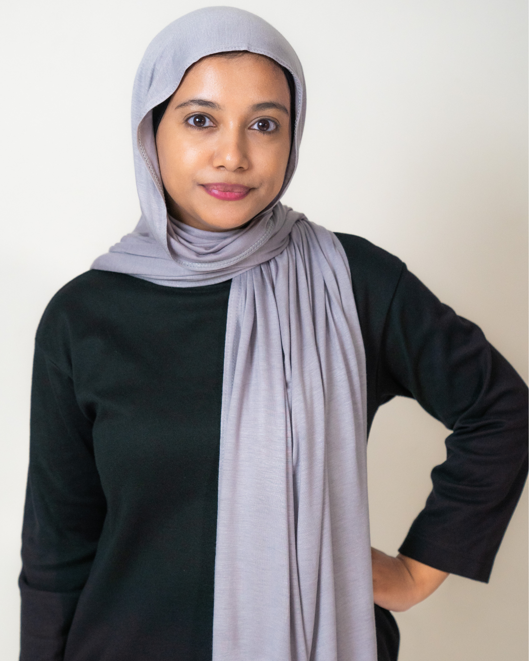 Mercerised Cotton Jersey in Light Grey