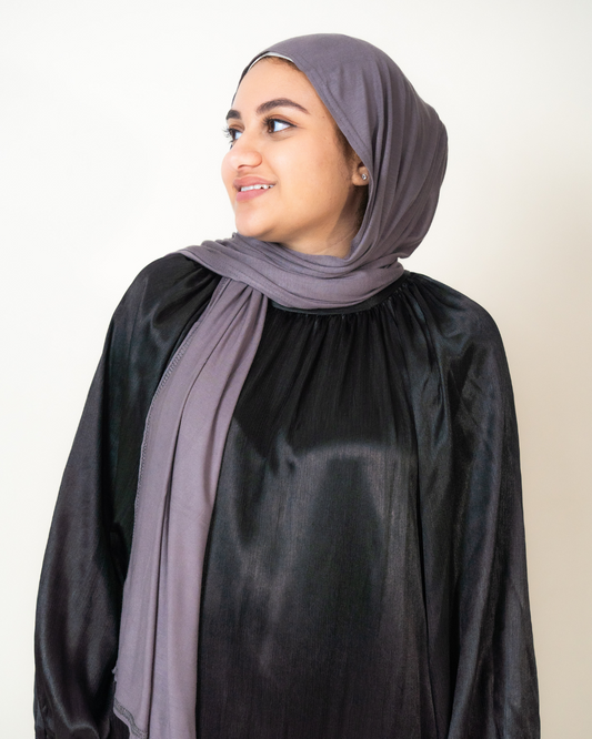 Mercerised Cotton Jersey in Dark Grey
