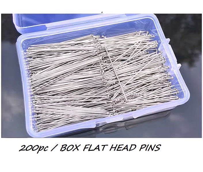 HEAD PIN AND NEEDLE - FLAT HEAD