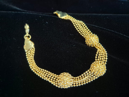 Gold Beaded Bracelet