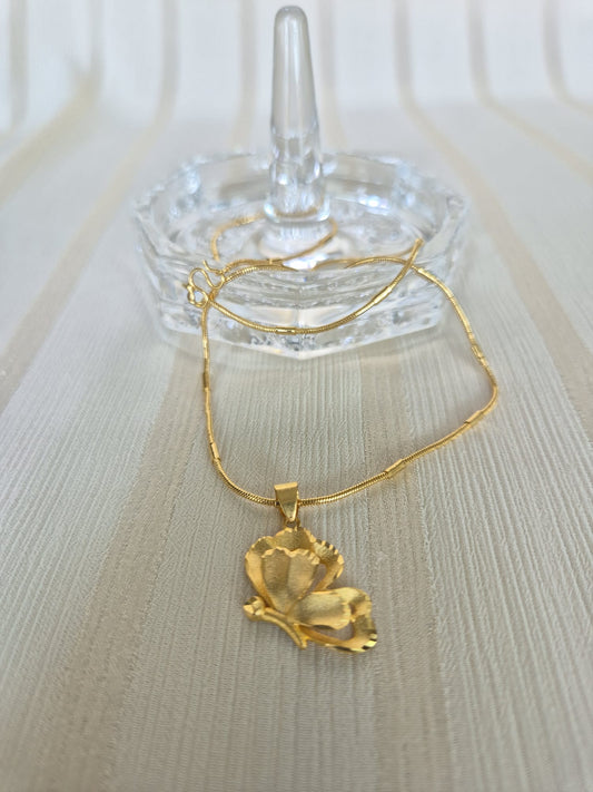 Gold Butterfly Necklace