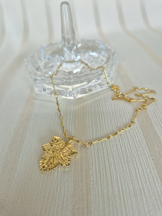 Grape Leaf Necklace